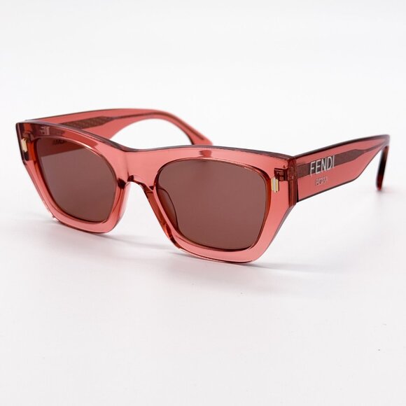 NEW FENDI FE40100I 72S SHINY PINK WOMEN SUNGLASSES FENDI - Picture 1 of 10